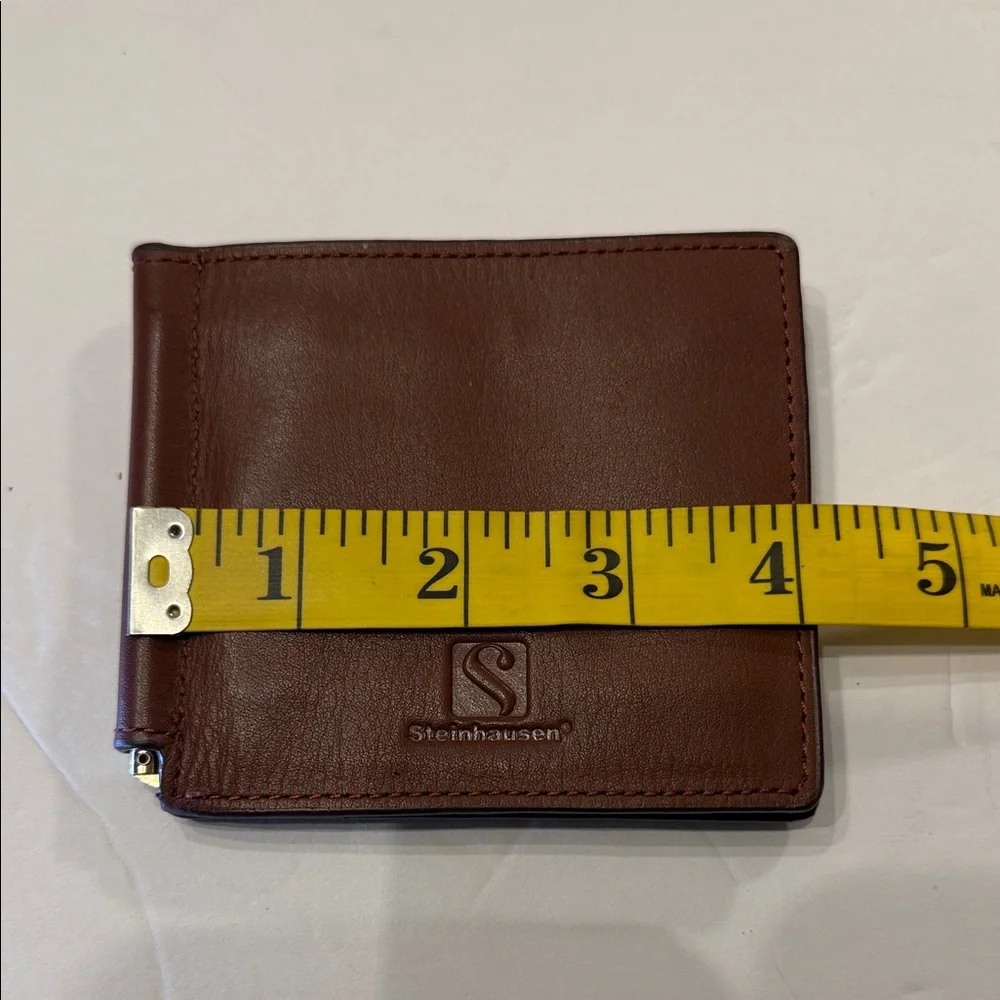 Steinhausen Brown Leather Money Clip wallet